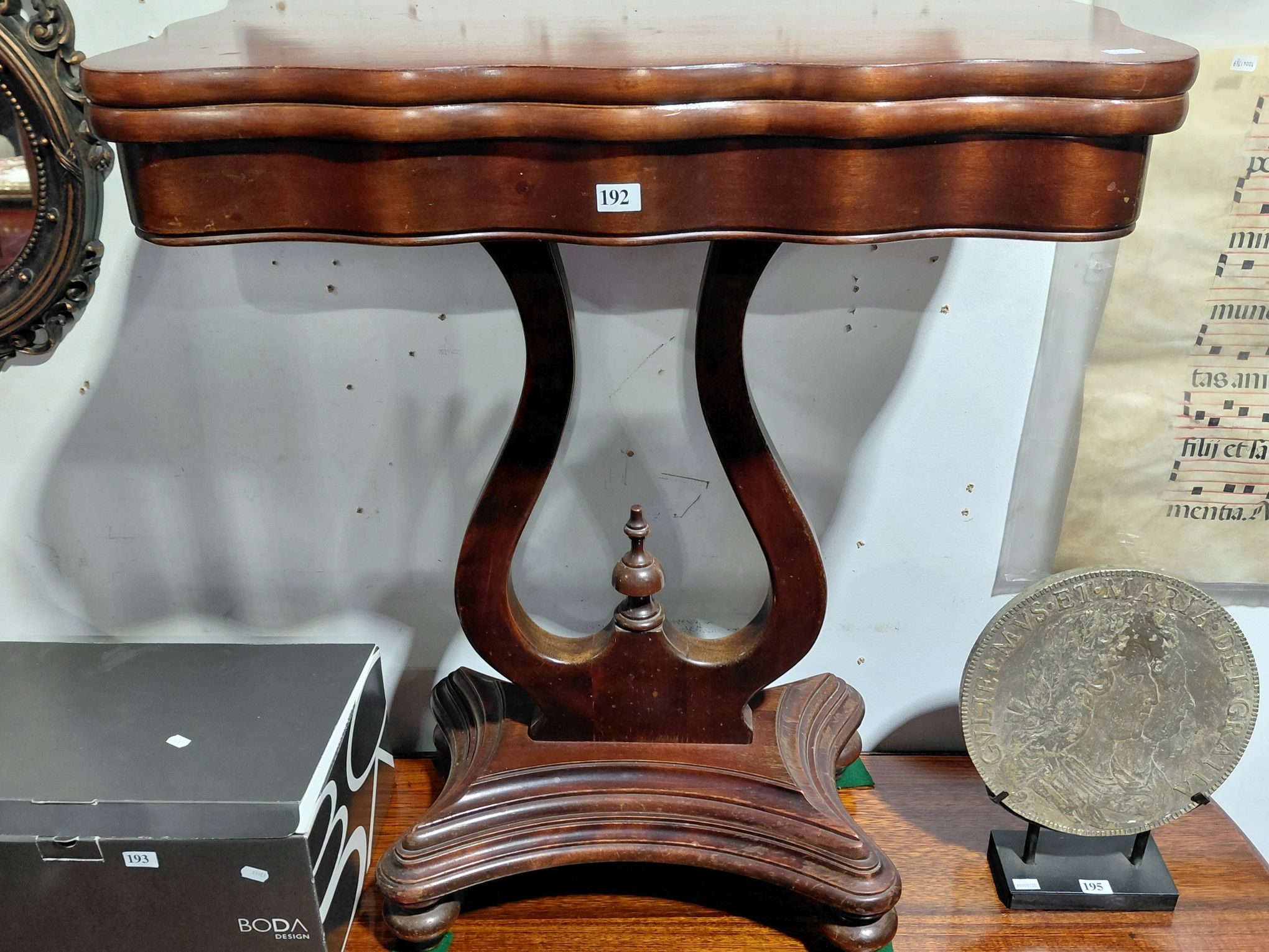 192 · MAHOGANY TEA TABLE