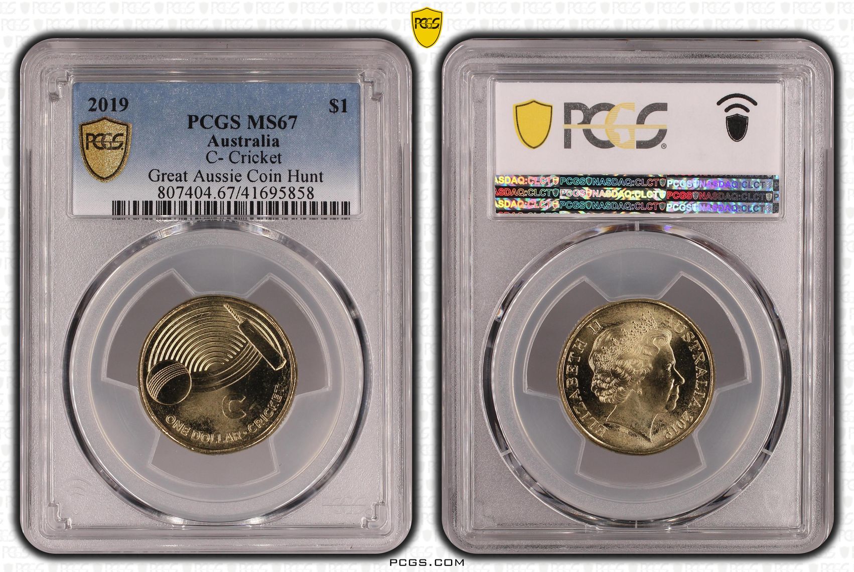 Elizabeth II, One Dollar, 2019, MS67