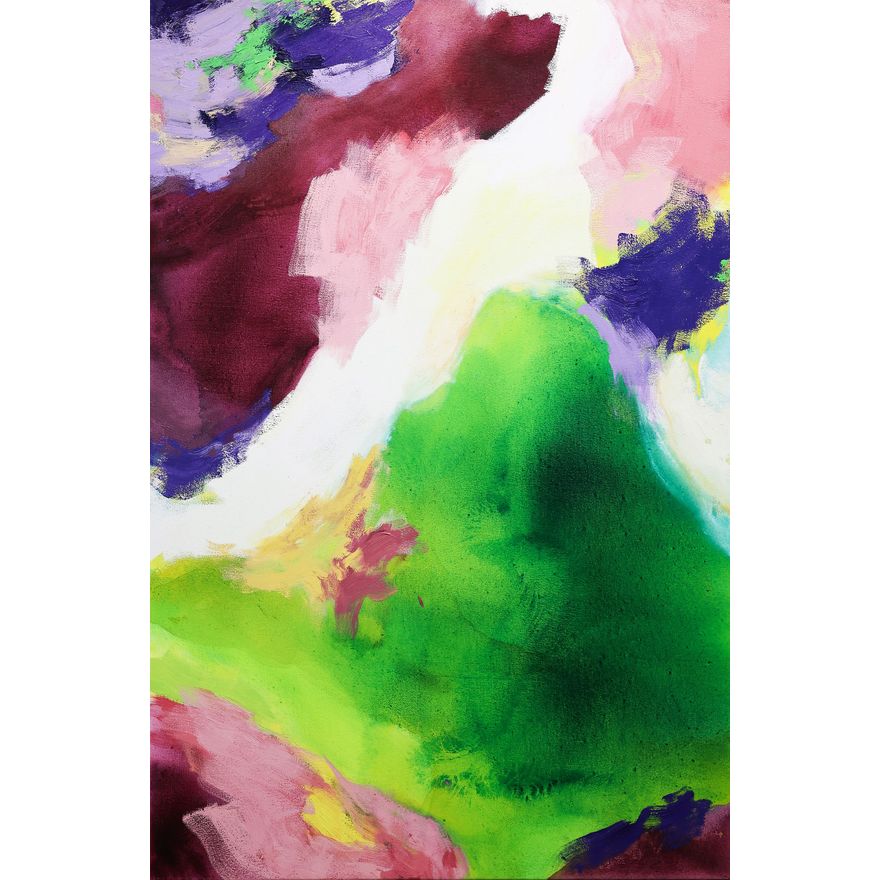 Amanda Gruenwald 'Green, Mauve, Pink'