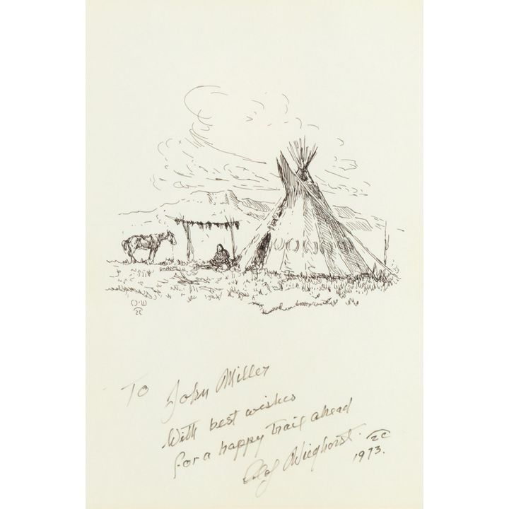 Olaf Wieghorst (1899-1988) Untitled (Teepee & Horse)