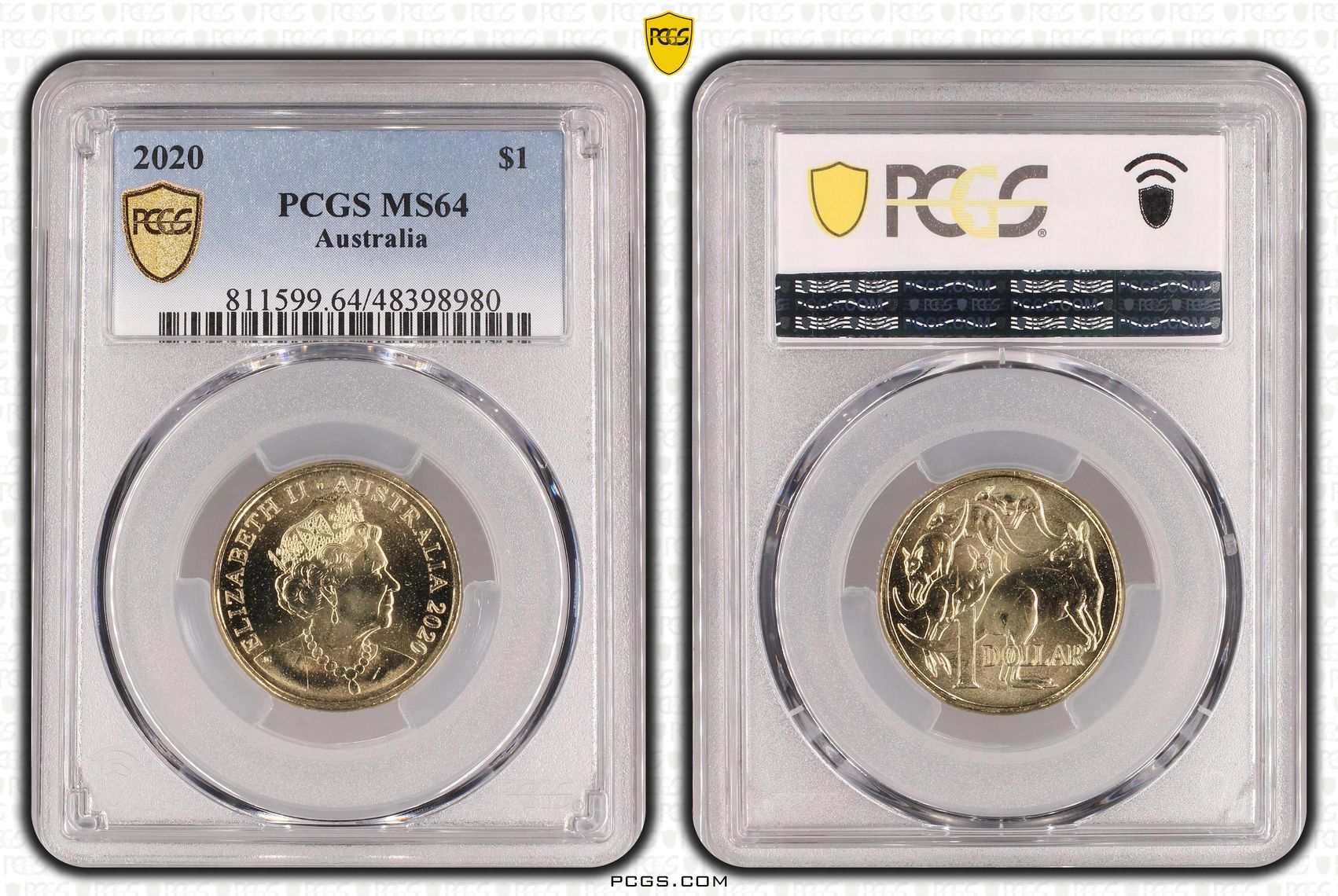 Elizabeth II, One Dollar, 2020, PCGS MS64