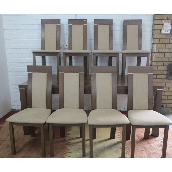 DINING TABLE AND 8 CHAIRS