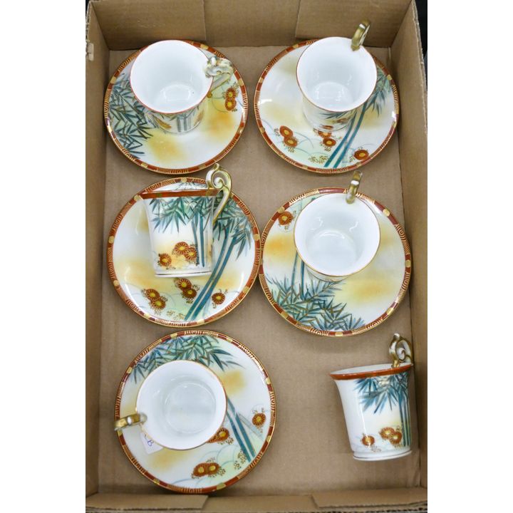 Box Occupied Japan Demi Cup Saucers