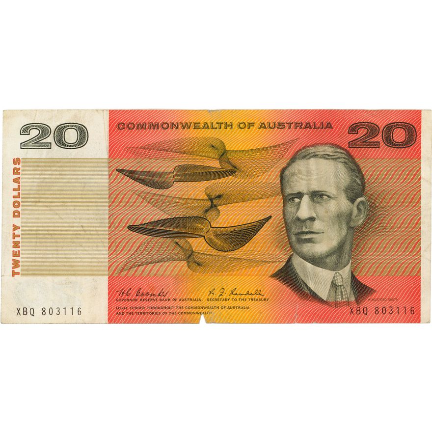 Coombs/Randall, Twenty Dollars, 1967,  gF