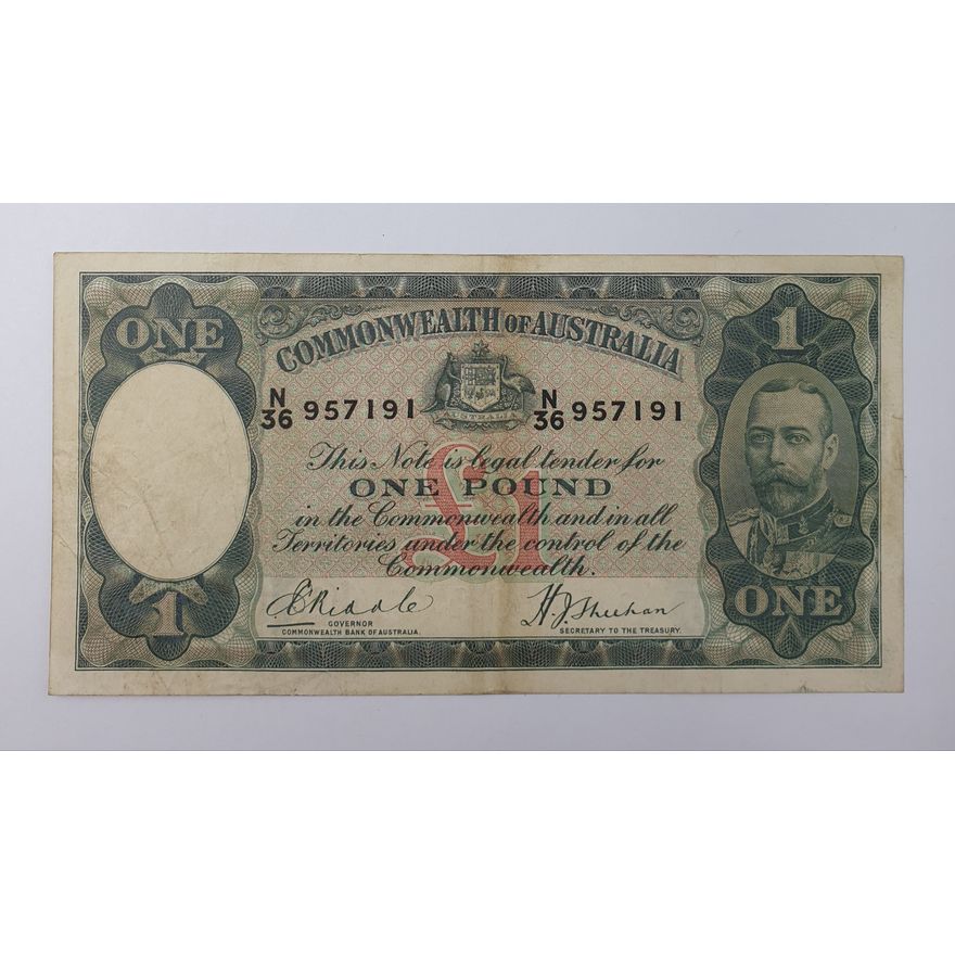 CoA R/S One Pound Note