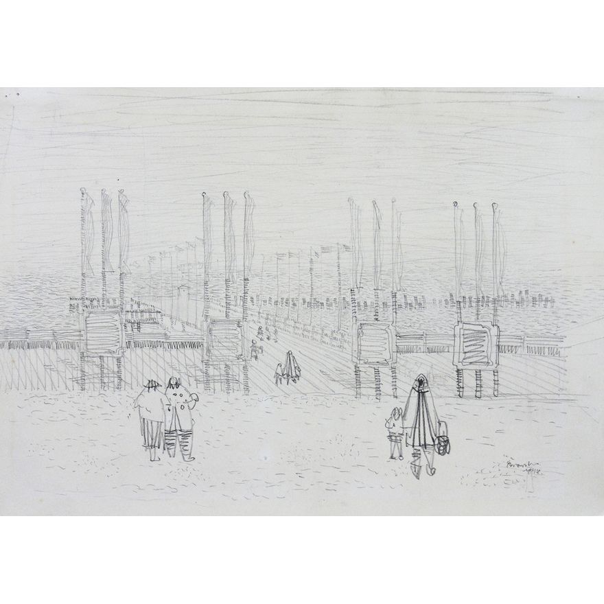 Władysław Brzosko | Sopockie molo, 1948 r.