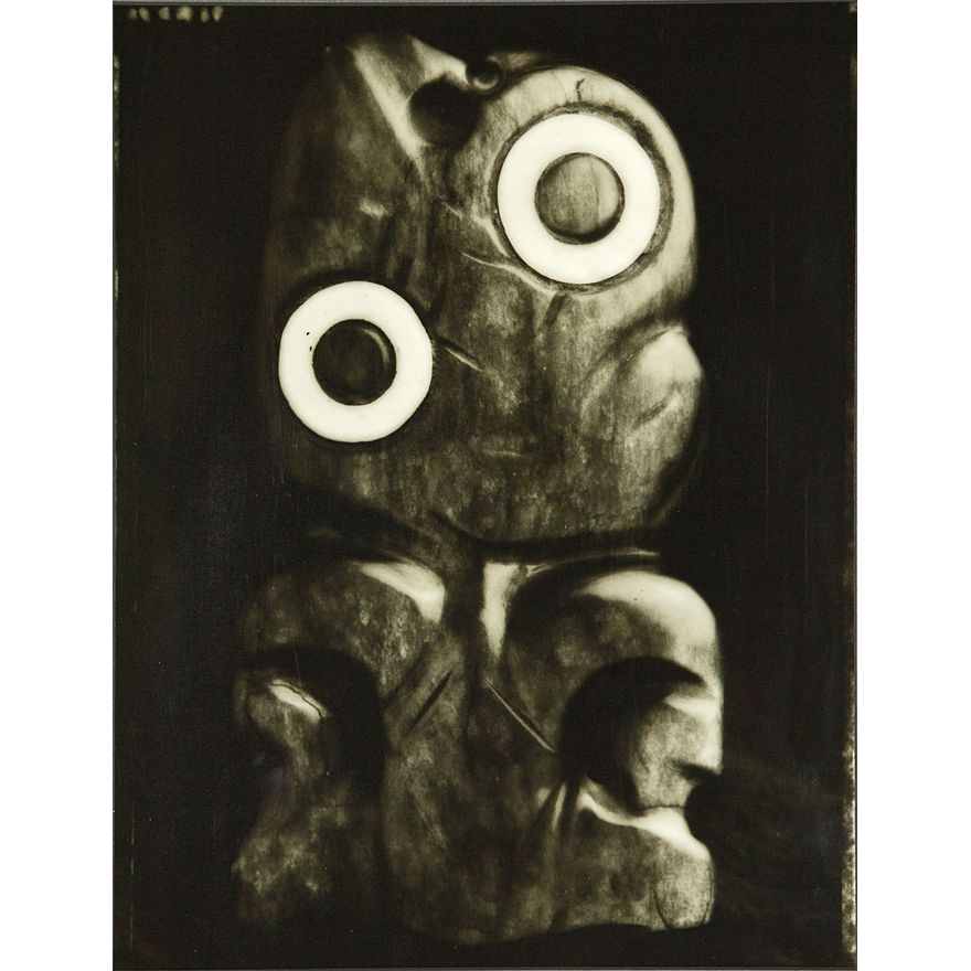 Fiona Pardington 'Taranaki Heitiki with Mussell Shell Eyes'