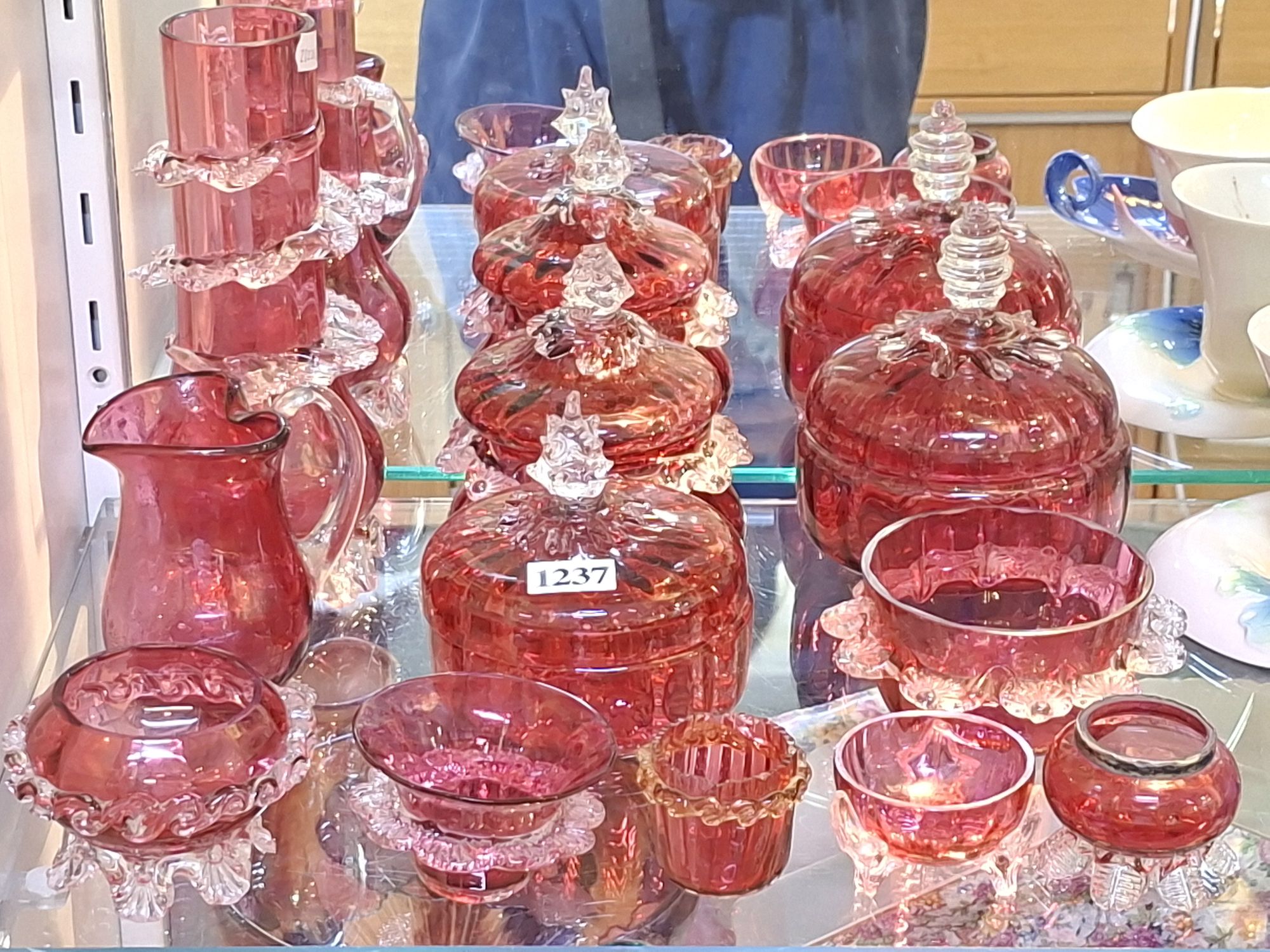 1237 · VICTORIAN RUBY GLASS
