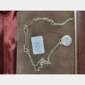 Sterling 19" "I Love You to the Moon and back" pendant necklace