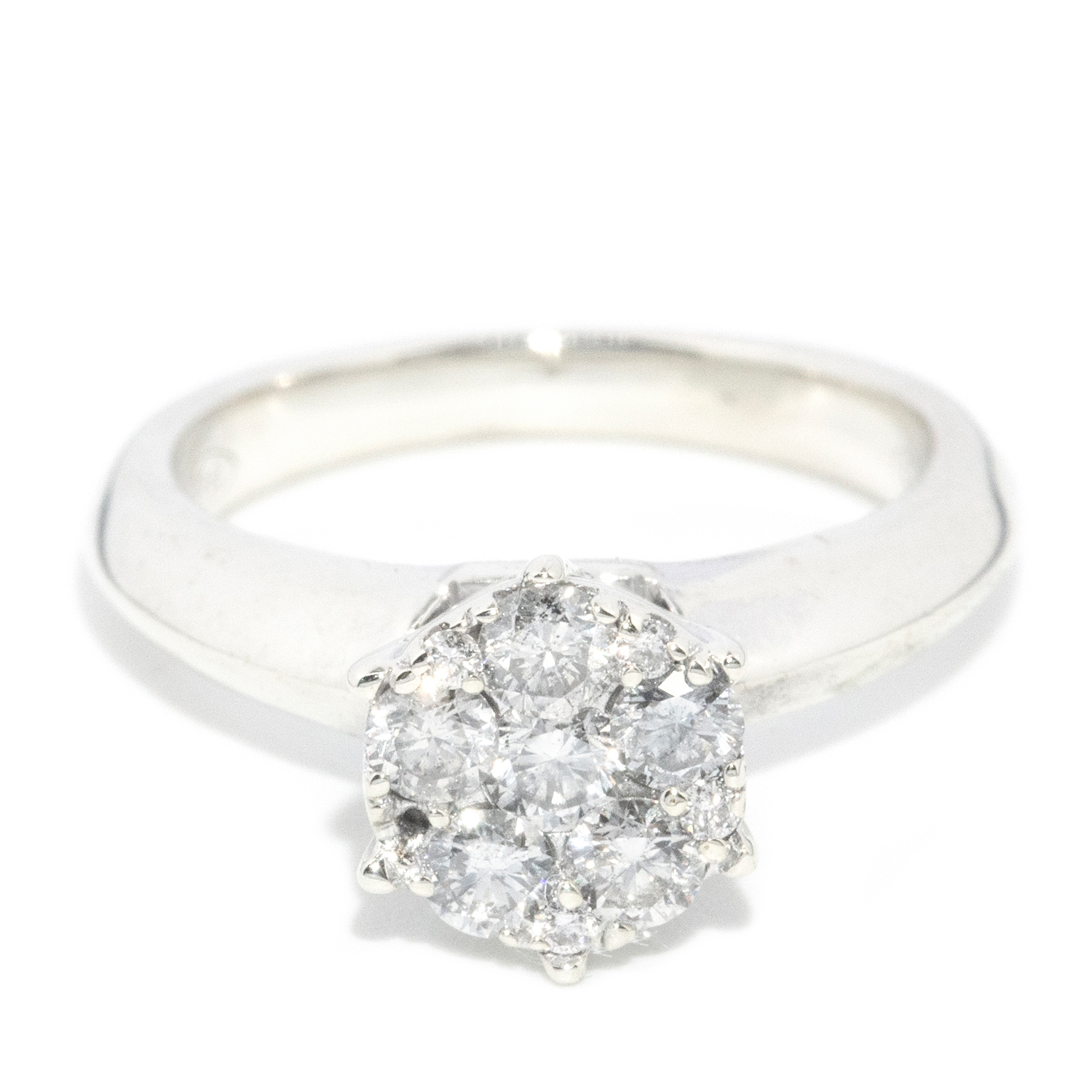 171 · Diamond Cluster Ring in 9ct White Gold
