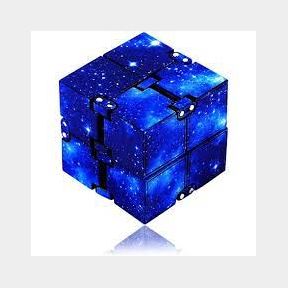 Infinity Fidget Cube Toy - Blue Galaxy Space | JG 51499/6893 B2 (S7)