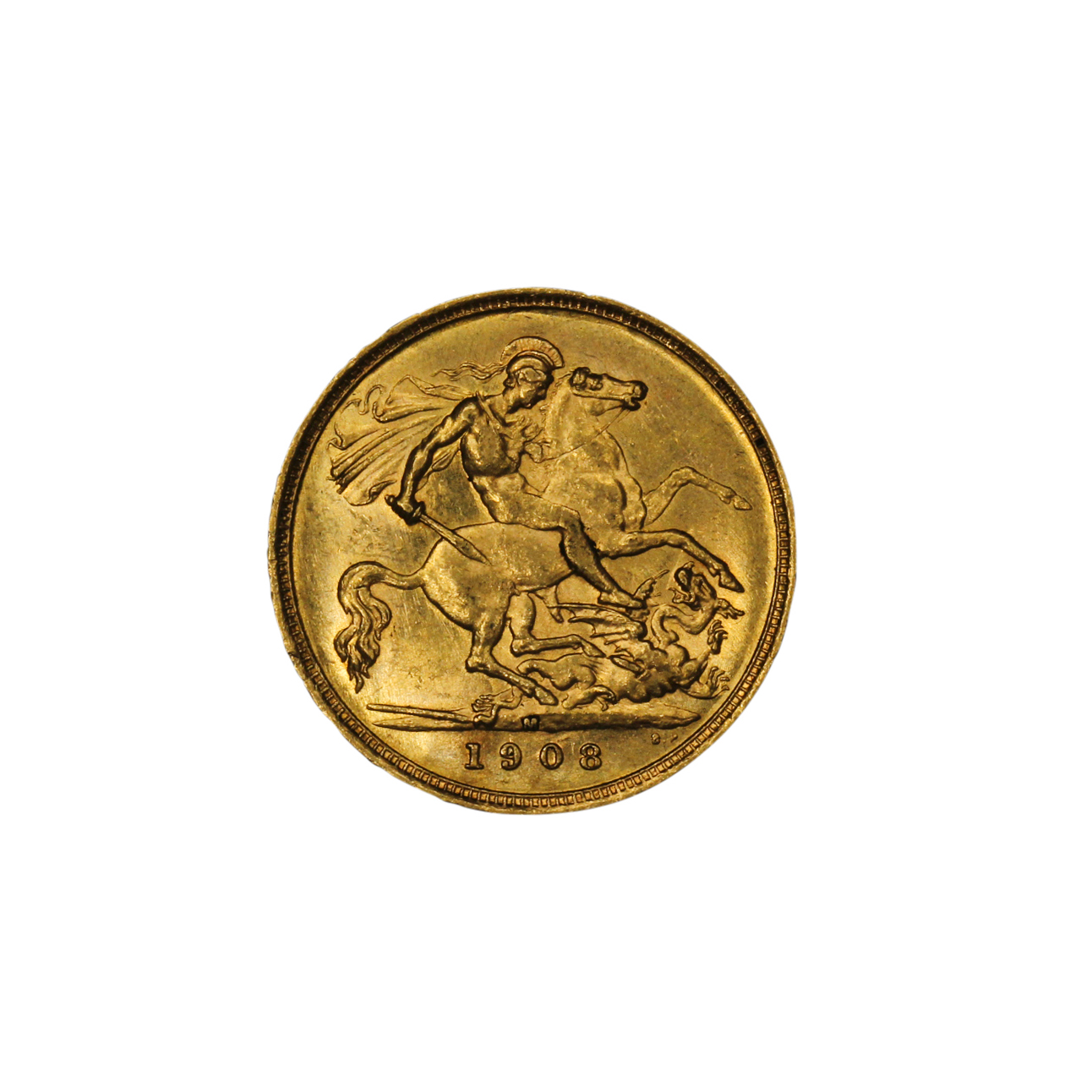 1237. · Edward VII, Half Sovereign, 1908-M, EF