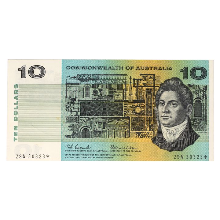 Star Replacement - Coombs/Wilson, Ten Dollar, 1966 EF