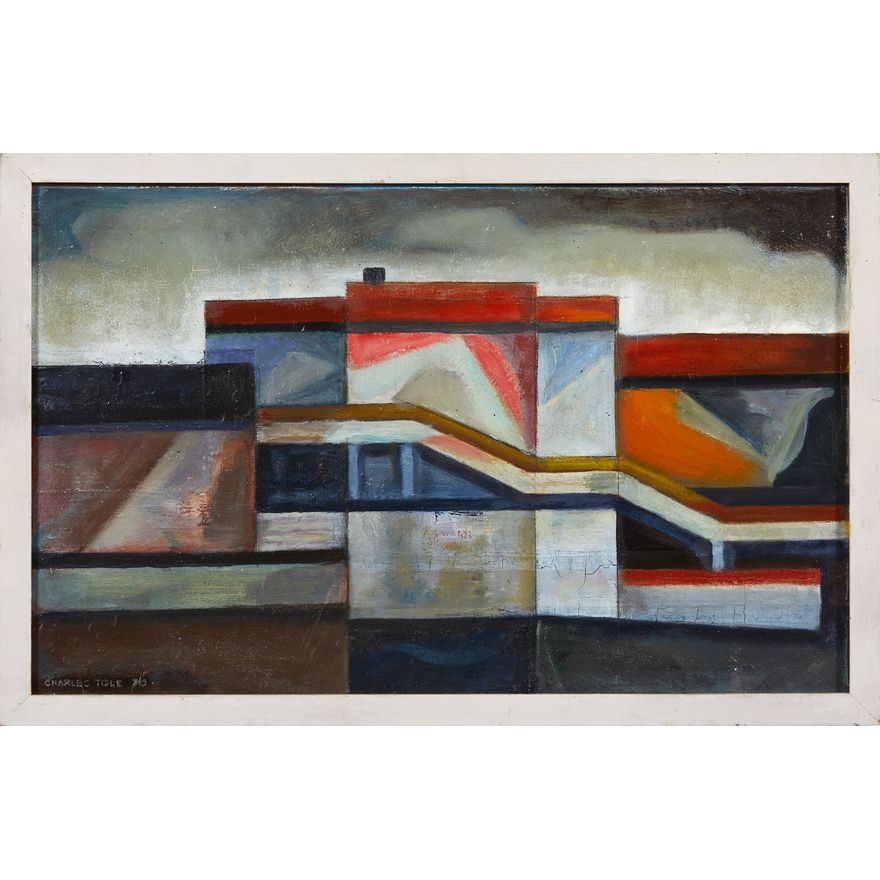 Charles Tole 'Buildings with Ramp'