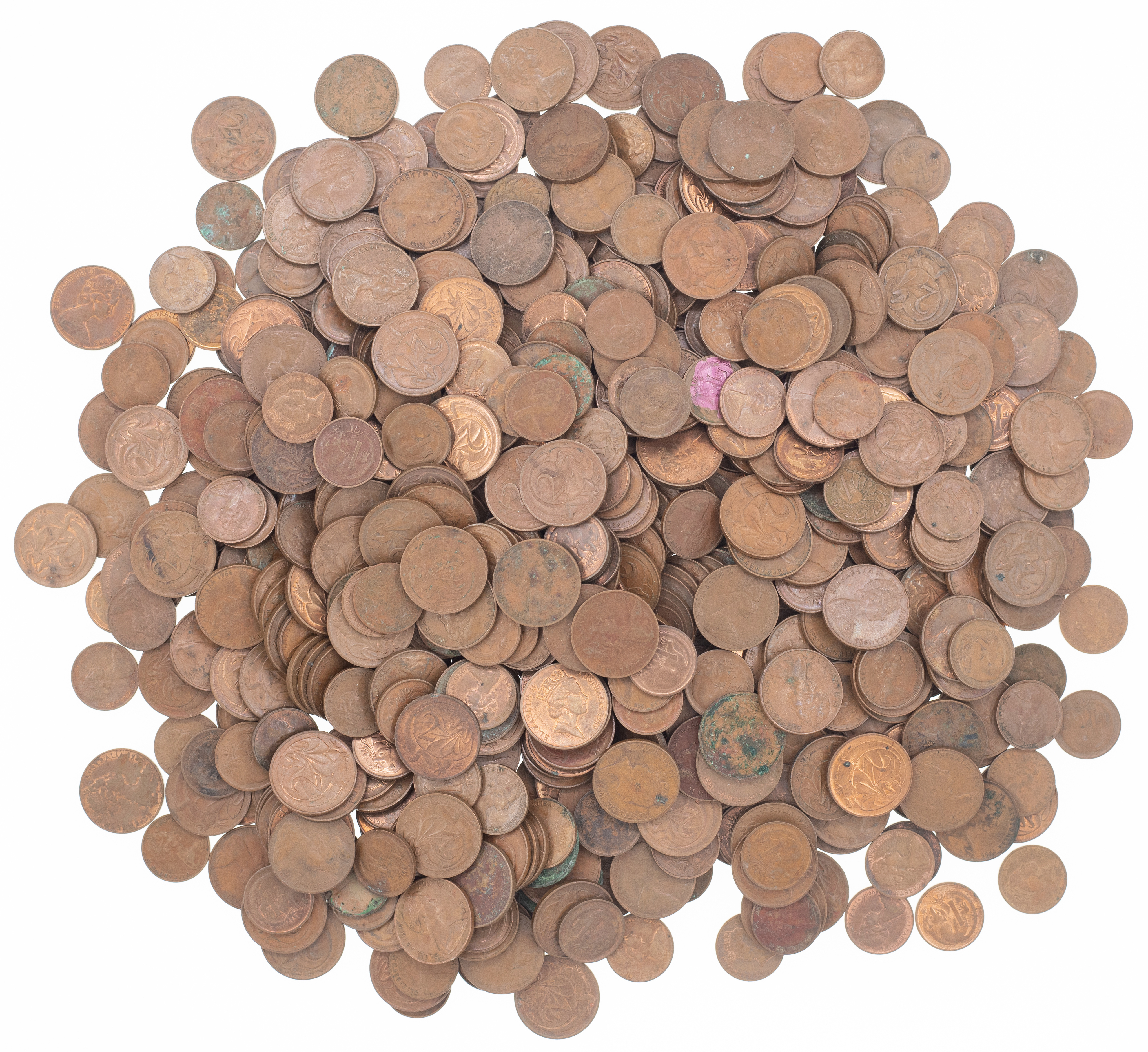 Elizabeth II, Two & One Cents, 1966 - c.1990, VG - CHU