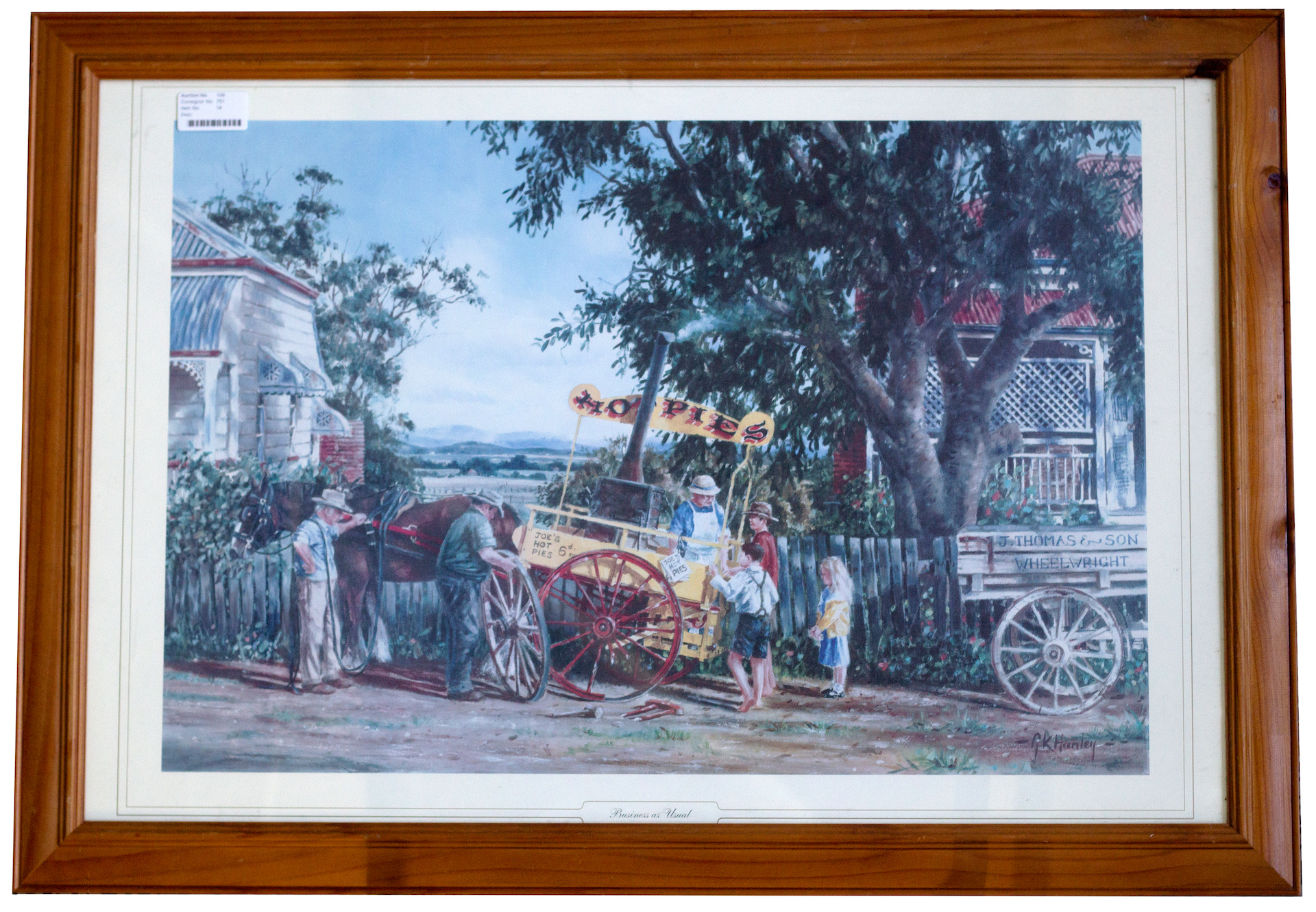 14 · Large Framed Print of Pie-Cart,