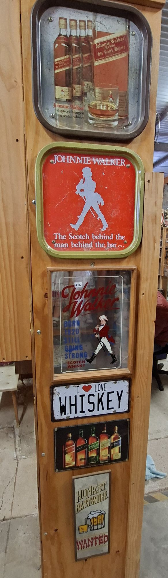 Johnnie Walker Advertising Signs And Trays