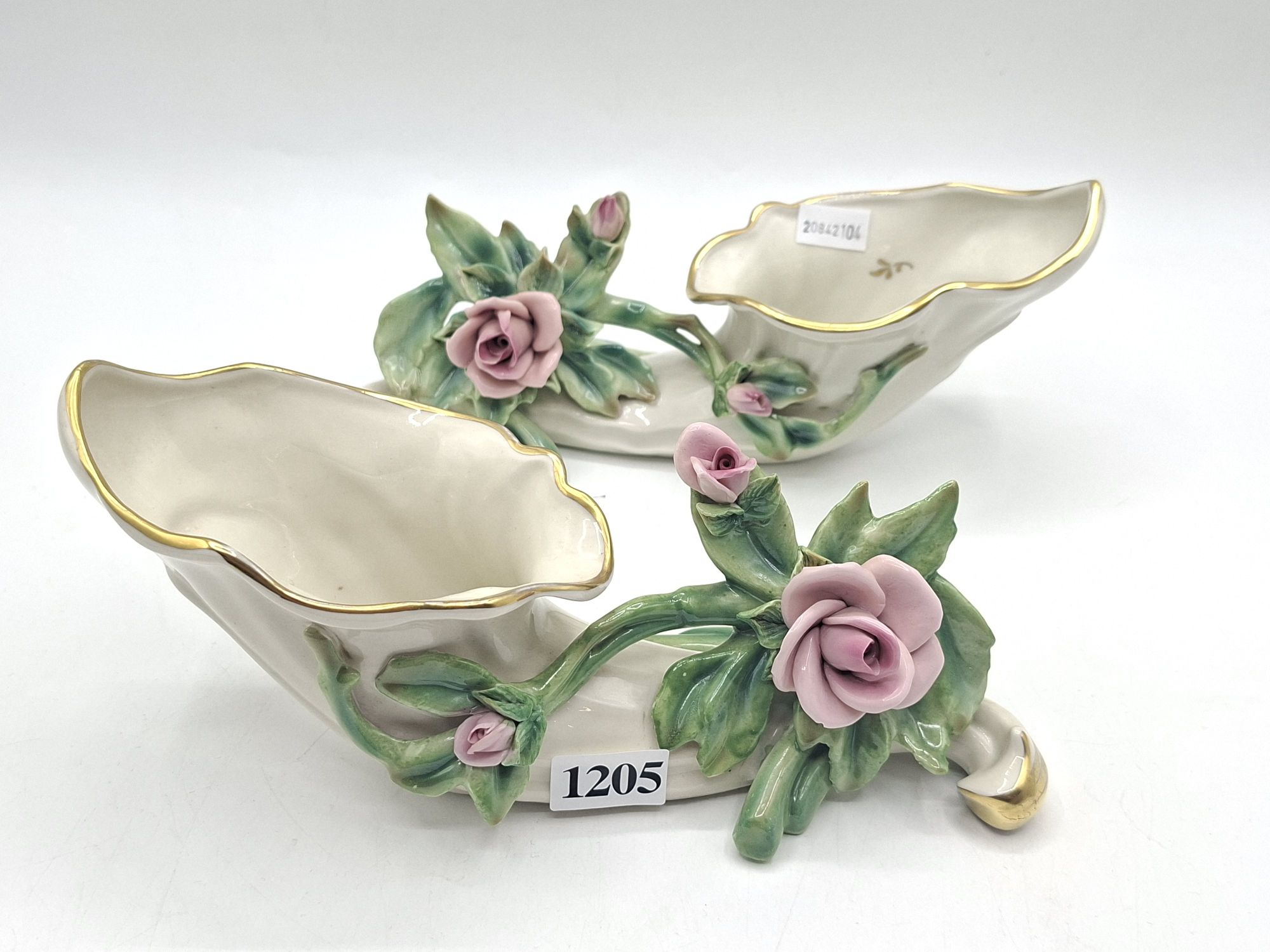 1205 · DRESDEN CERAMIC VASES