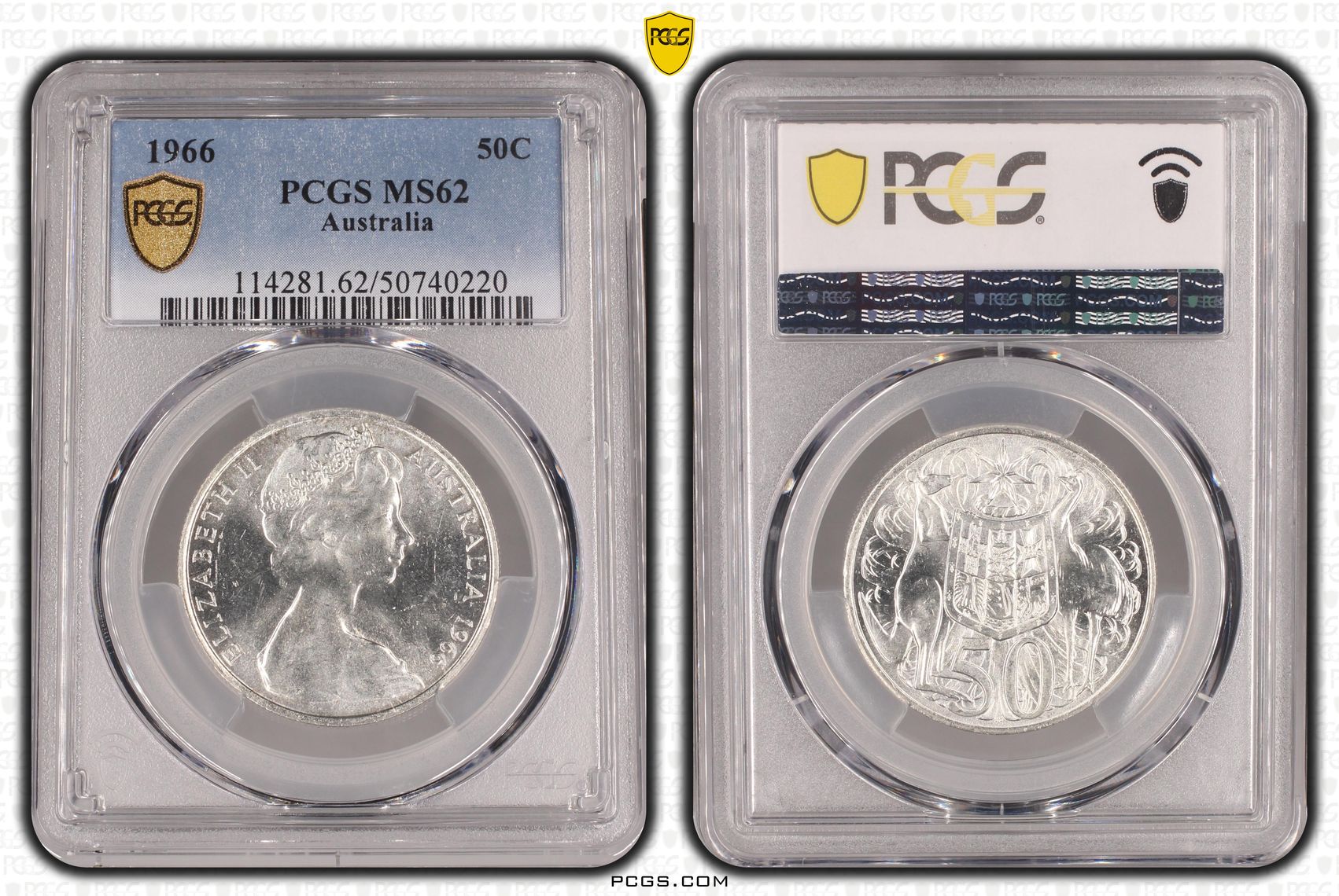Fifty Cent, 1966, PCGS MS62