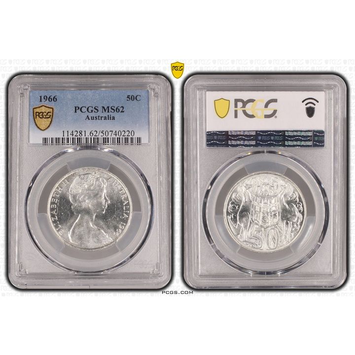 Fifty Cent, 1966, PCGS MS62