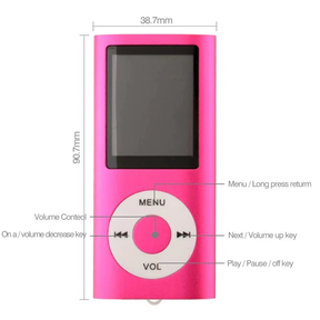 Portable 1.8 Lcd Screen Mp4 Player Qpod5 Pink |NOT TESTED