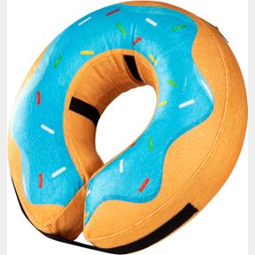 SMALL (NECK:5"-8") GRAND LINE DONUT INFLATABLE COLLAR FOR DOGS AND CATS, SOFT RECOVERY DOG CONE AFTER SURGERY, PROTECTIVE PET NECK