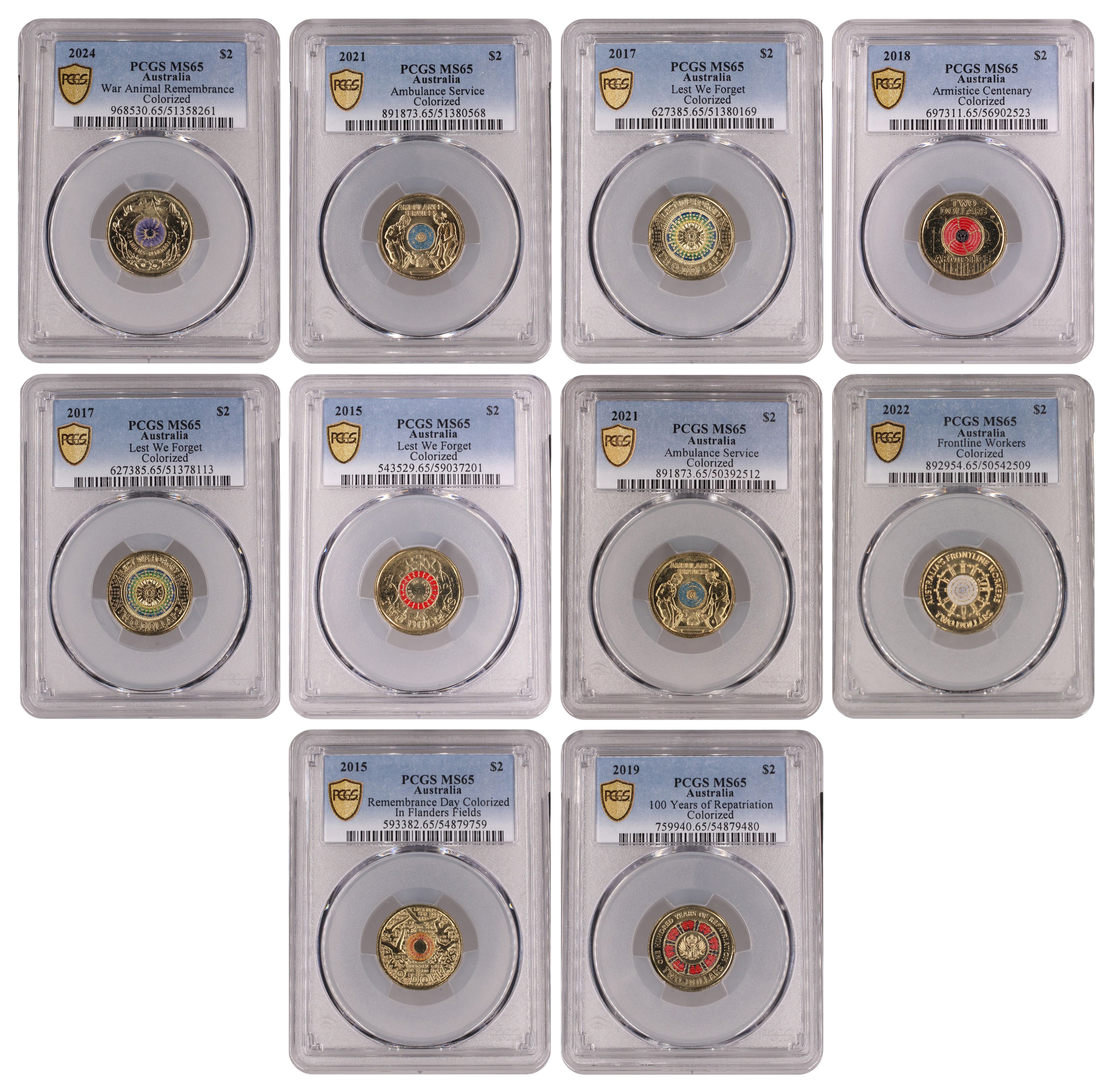 Accumulation, Two Dollar, 2015 - 2024, PCGS MS65