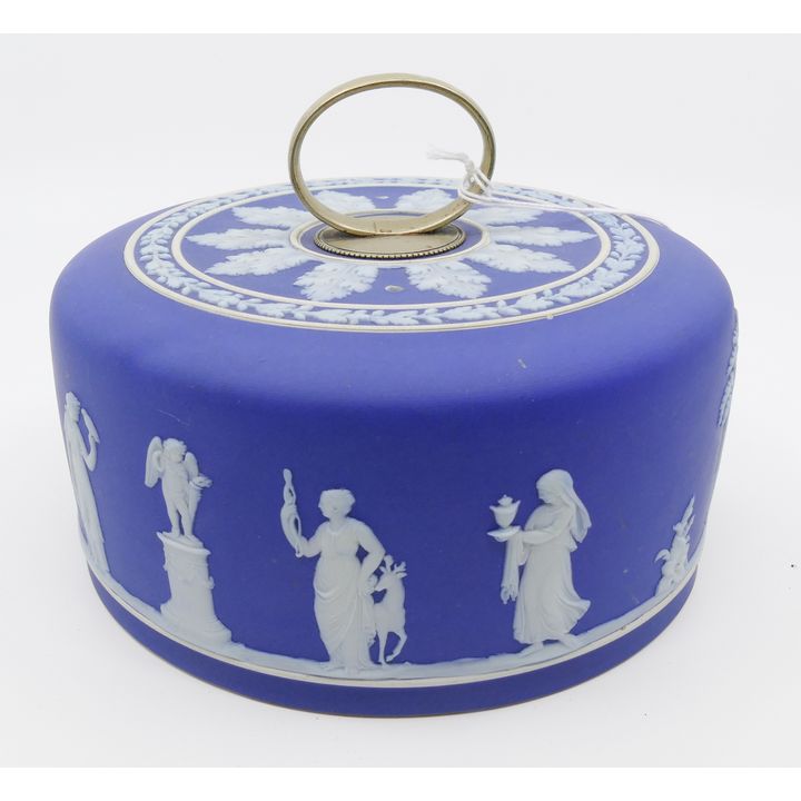Wedgwood Blue Jasperware Dipped Dome (no underplate)- 7" diameter