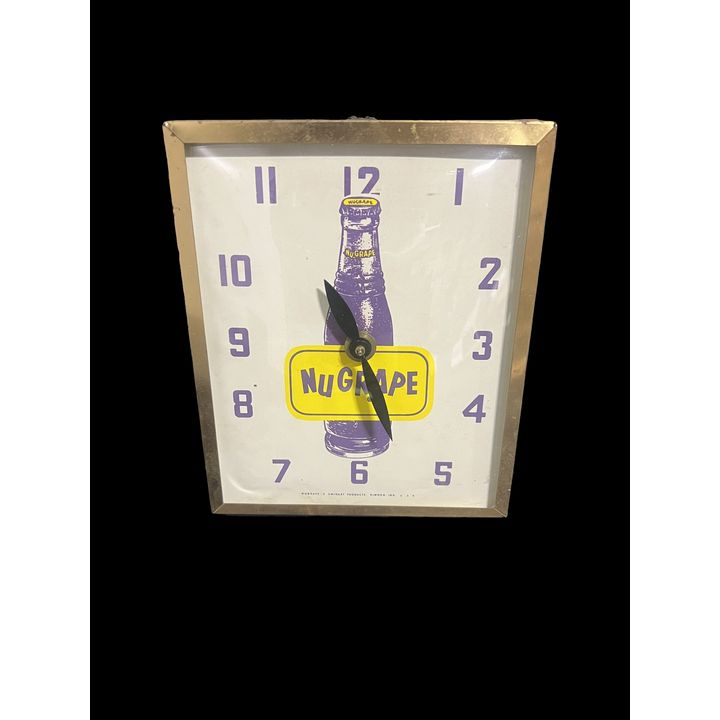 Unique Small Nugrape Soda Clock