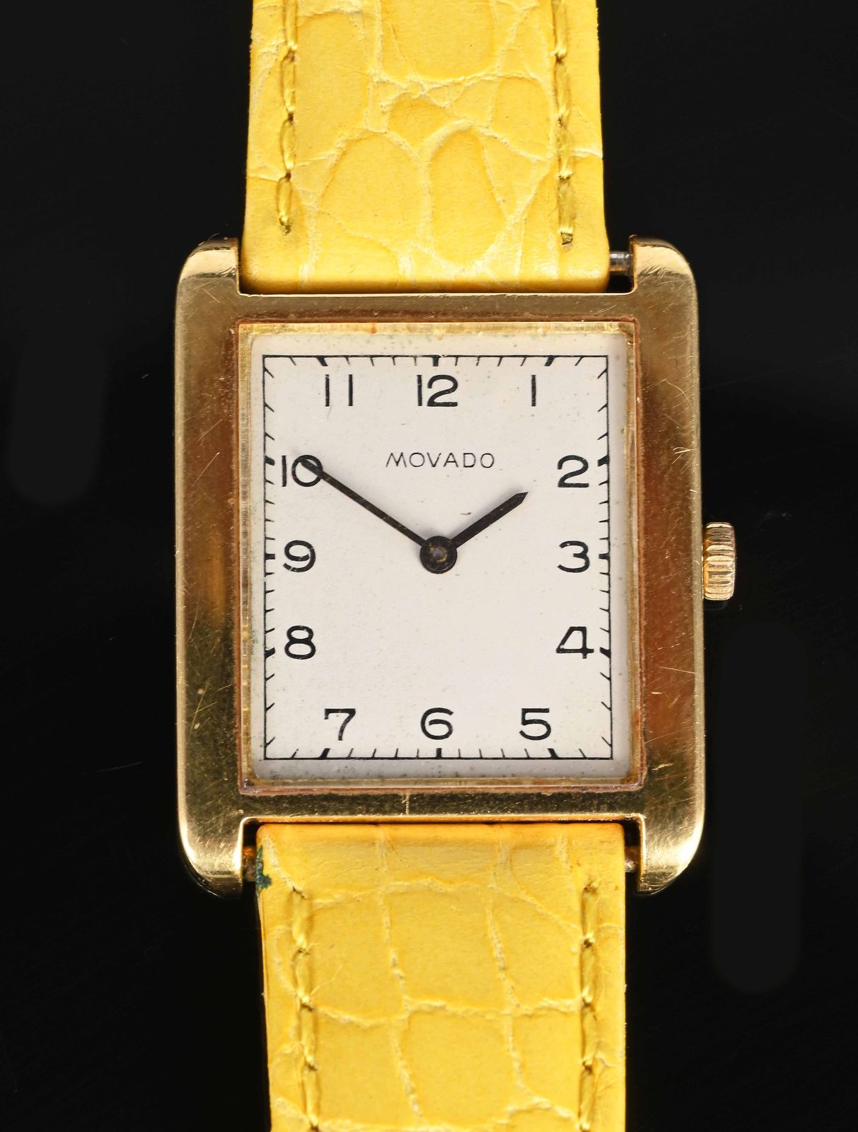 Movado Tank Movado Zenith Oro Gold Plated Movado Ladies Tank Watch