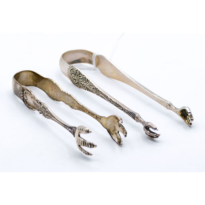 Pair Tiffany & Co. Sterling Sugar Tongs 5'' - 40 Grams