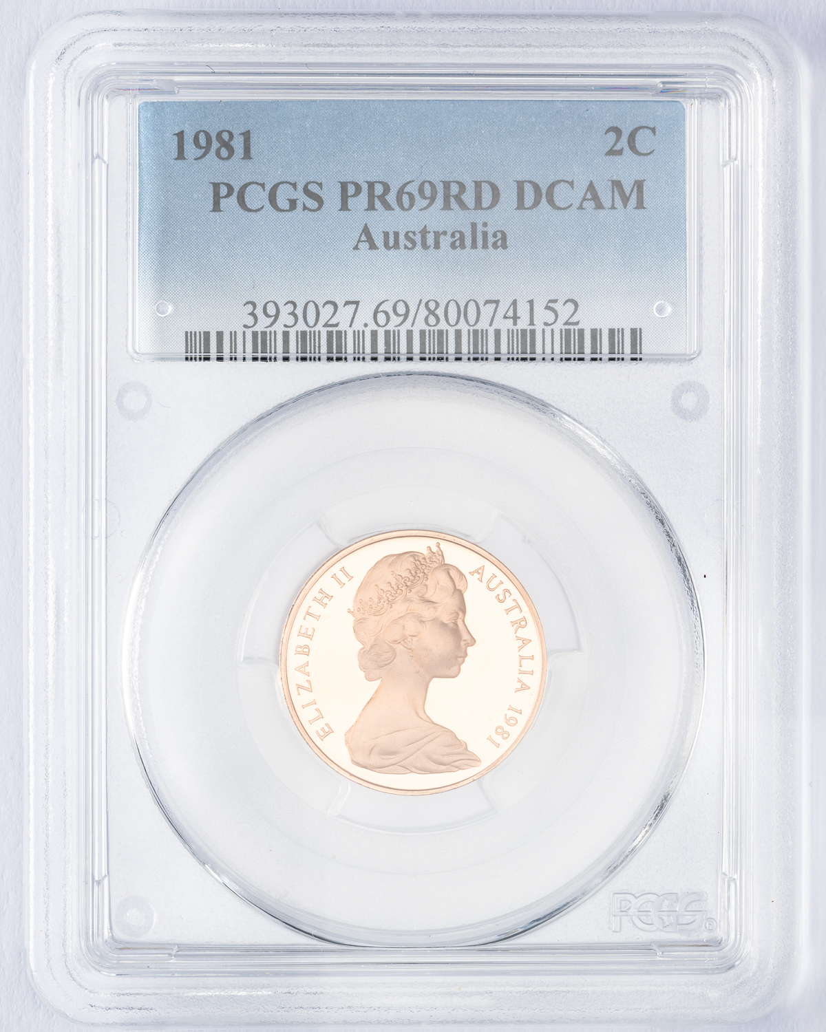 Elizabeth II, Two Cent, 1981, PCGS PR69DCAM