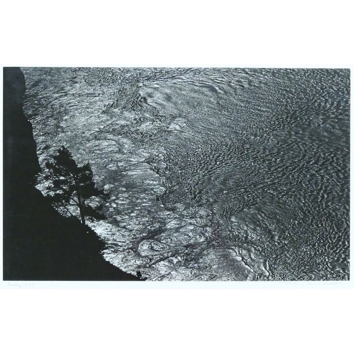 Mary Randlett ''July 1989'' (Seashore) Silver Photograph