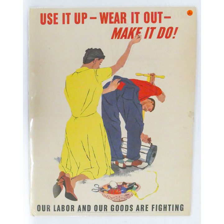 WWII Labor and Goods Original Poster 28''x22''