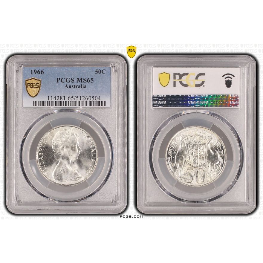 Fifty Cent, 1966, PCGS MS65