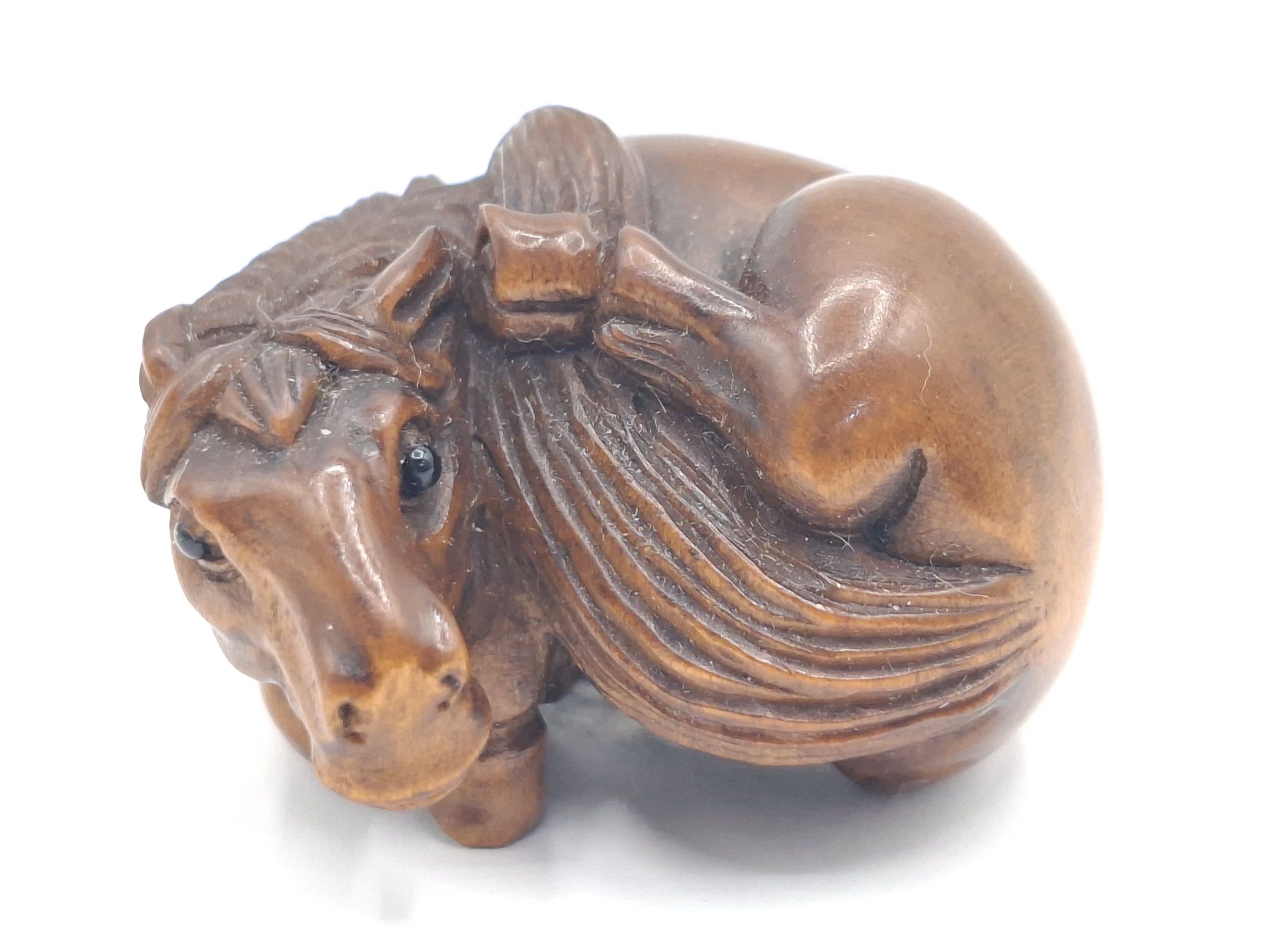 Japanese Carved Boxwood Netsuke