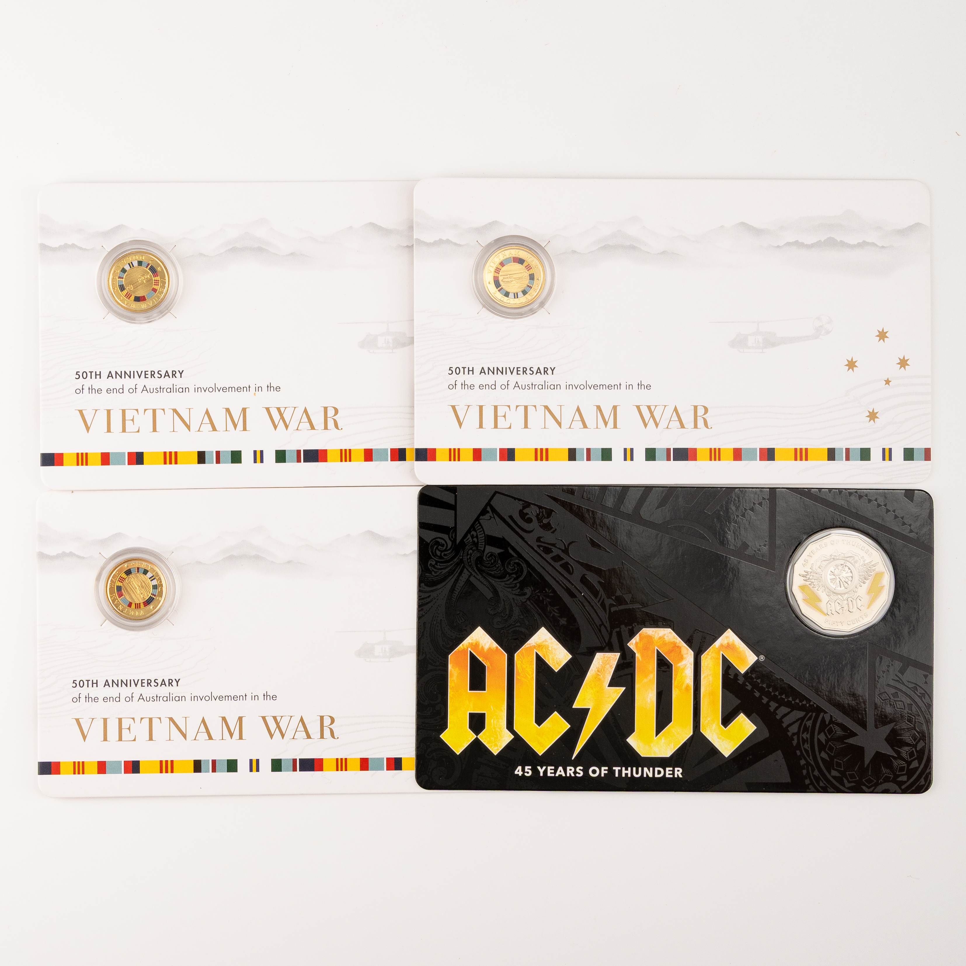 Elizabeth II, RAM - 50TH Anniversary Vietnam War & AC/DC, Fifty Cents - Two Dollars, 2018 - 2023, UNC