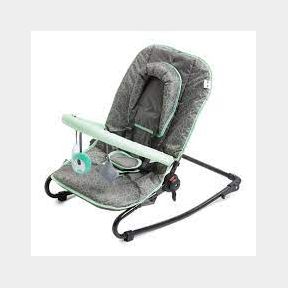George and Mason Baby - Baby Rocker Grey And Mint With Toy Bar-50584/269 B1 (S7)