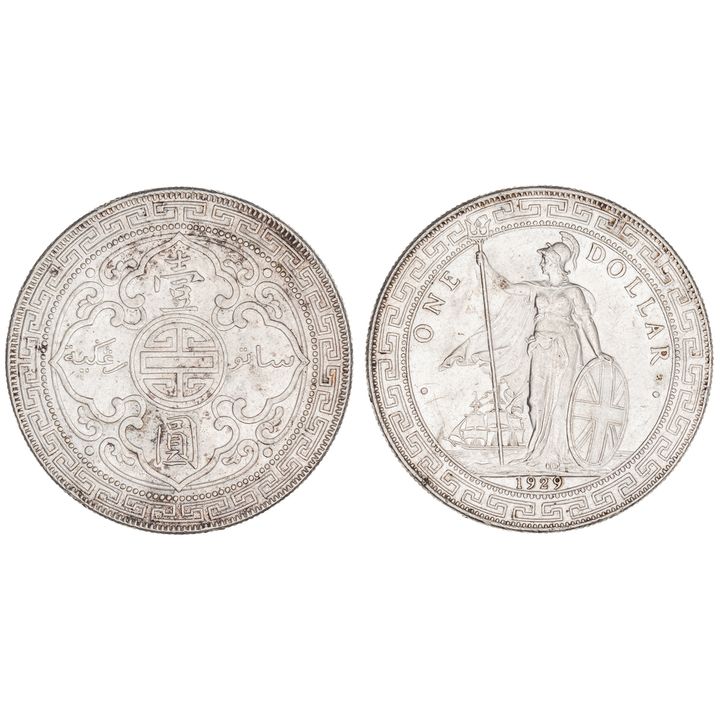 Great Britain, Trade Dollar, 1929-B,  EF
