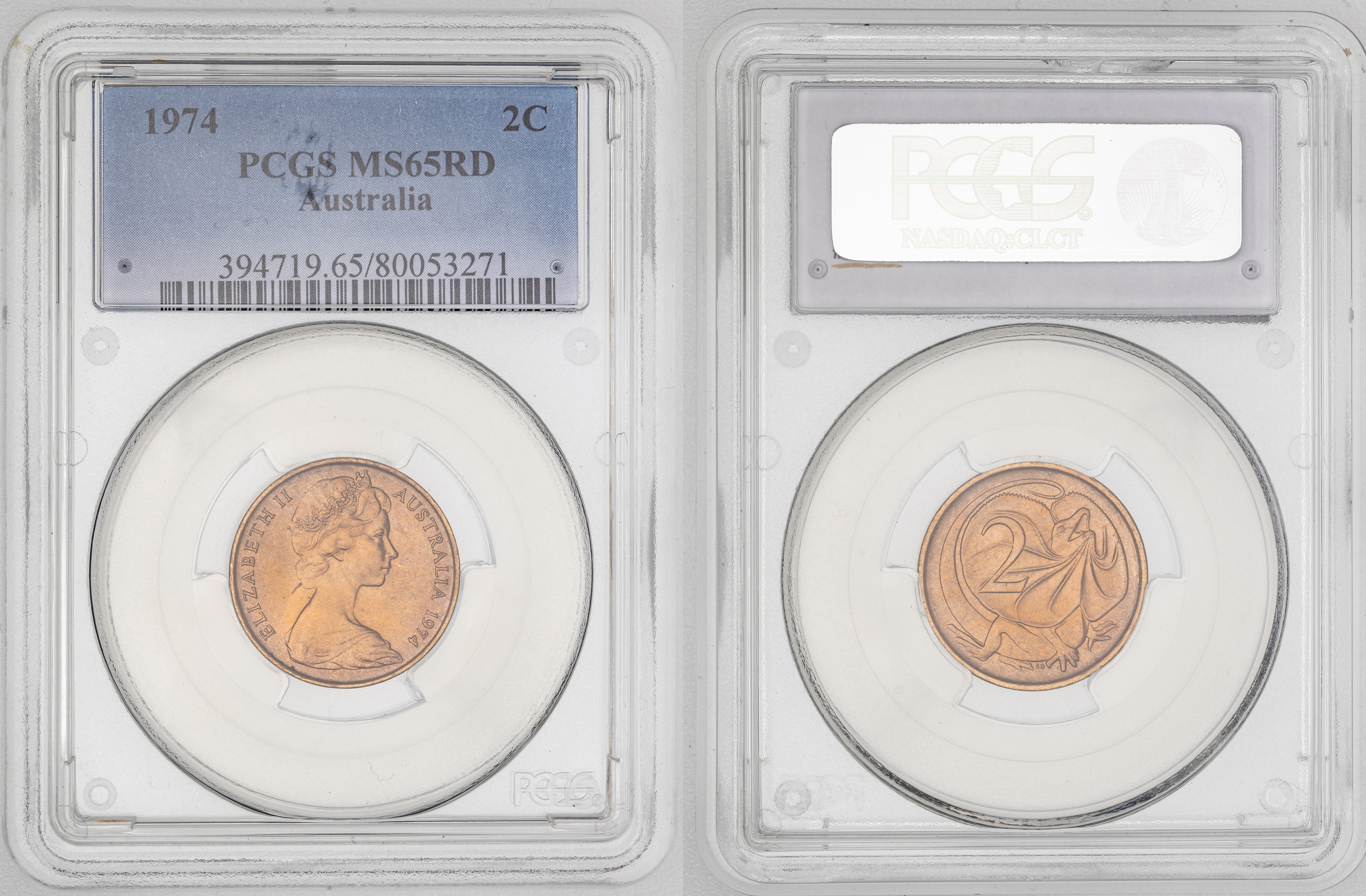 121 · Elizabeth II, Two Cent, 1974, PCGS MS65RD