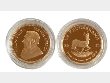 2015 South African Gold Proof 1/4oz Krugerrand.