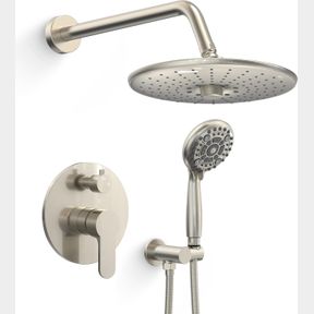 25.40 CM SR SUN RISE SHOWER FAUCET - 3 FUNCTION HIGH PRESSURE SHOWER HEAD SYSTEM- 6 SETTING HEADHELD SHOWER HEAD FIXTURES- VALVE I