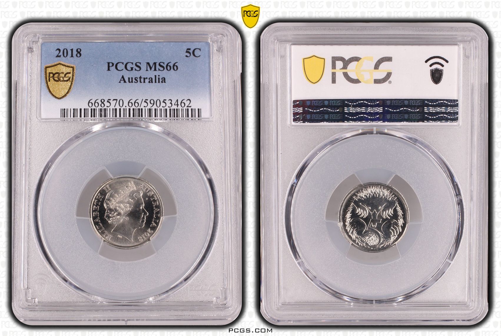 Five Cent, 2018, PCGS MS66