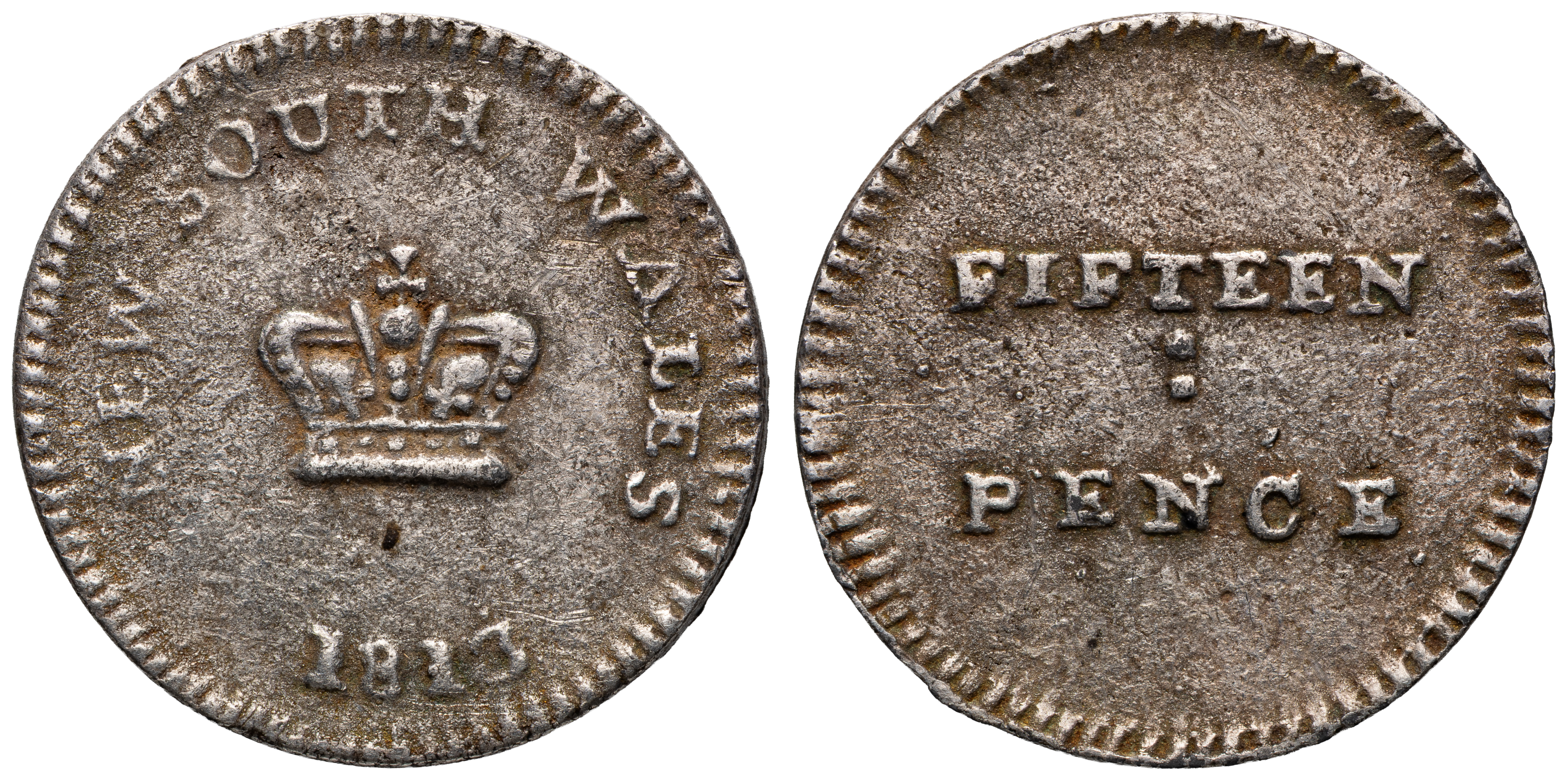 Dump - Becker Reproduction, Fifteen Pence, 1813, VF