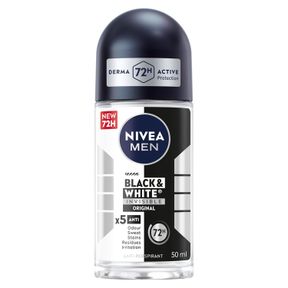 NIVEA MEN INVISIBLE FOR BLACK AND WHITE POWER ROLL ON 50ML