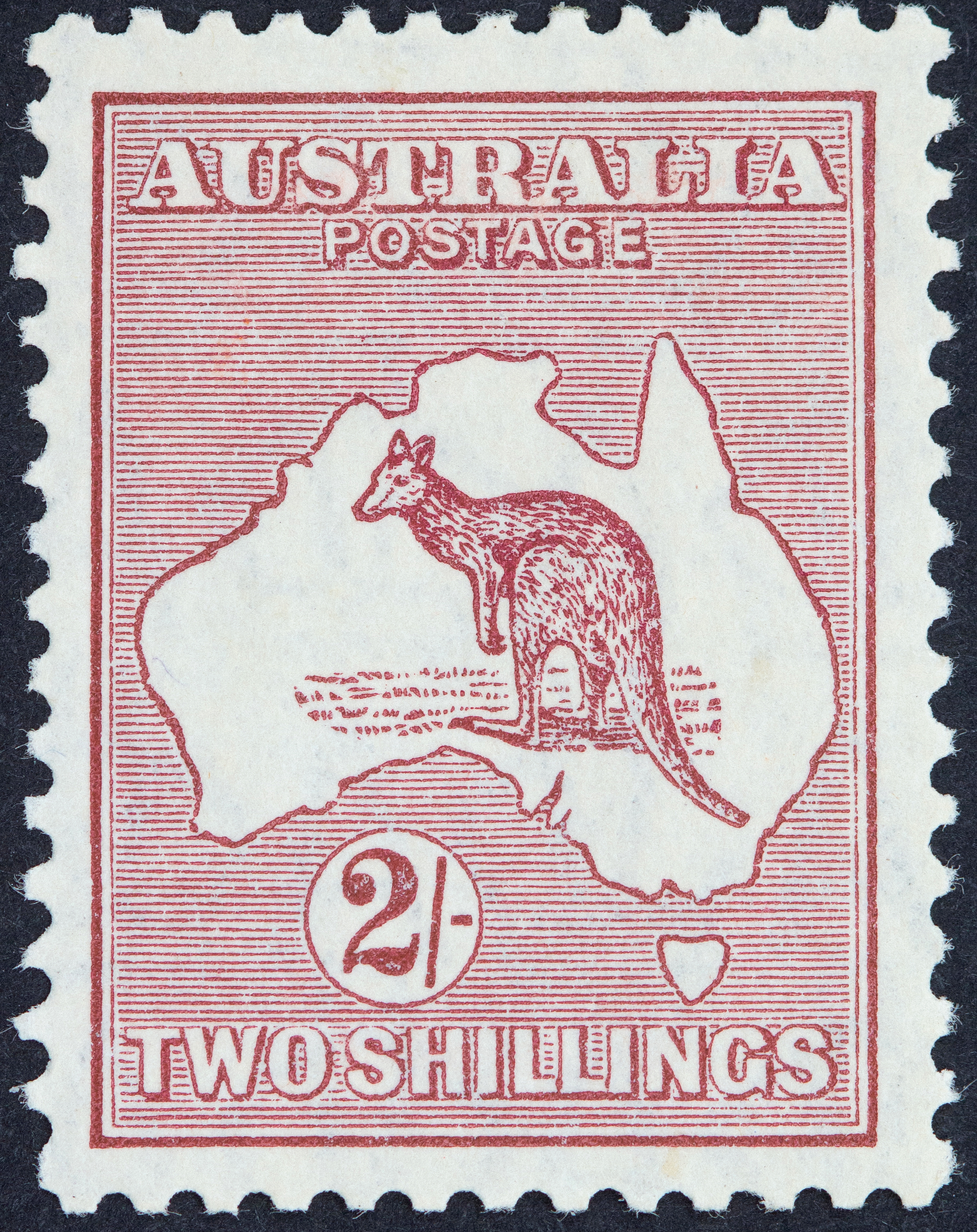 380 · Small Multiple Watermark , Two Shillings, 1929, Fine