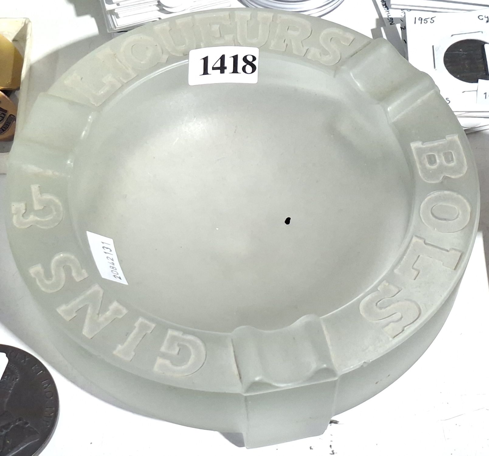 1418 · BOLS ADVERTISING ASHTRAY