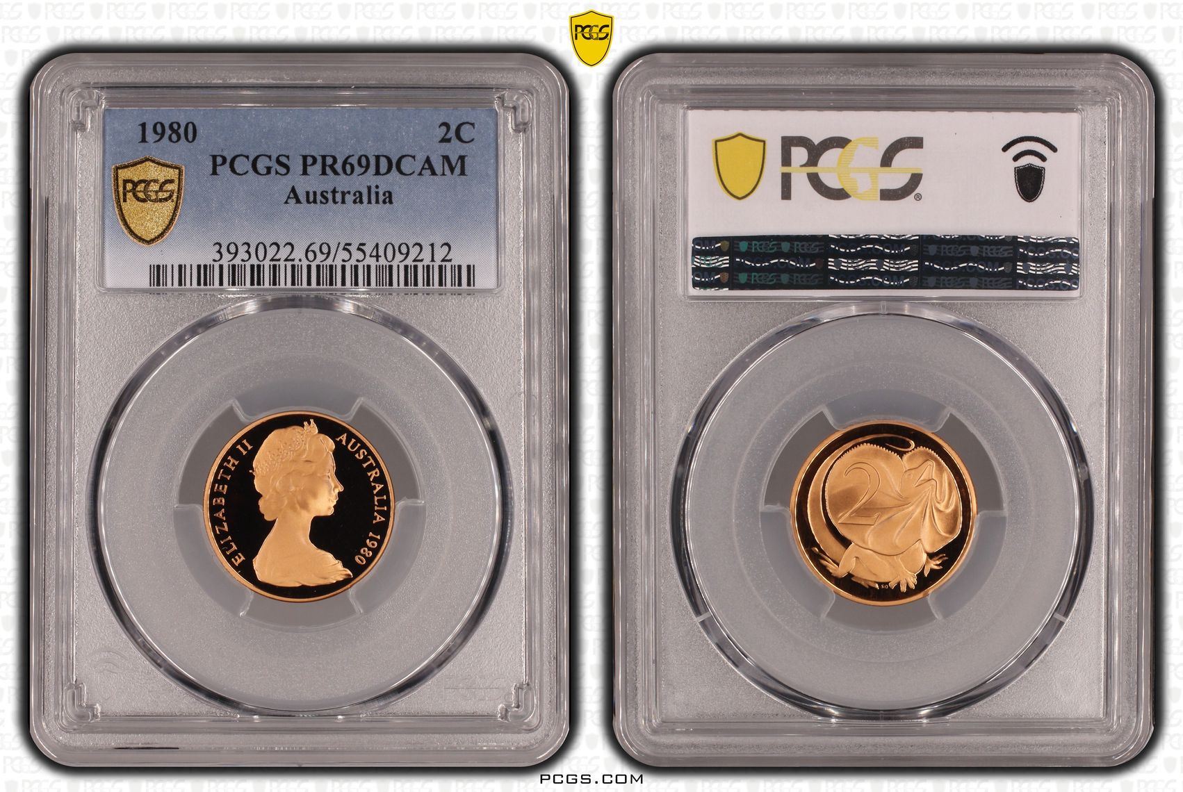 Two Cent, 1980, Pcgs Pr69dcam