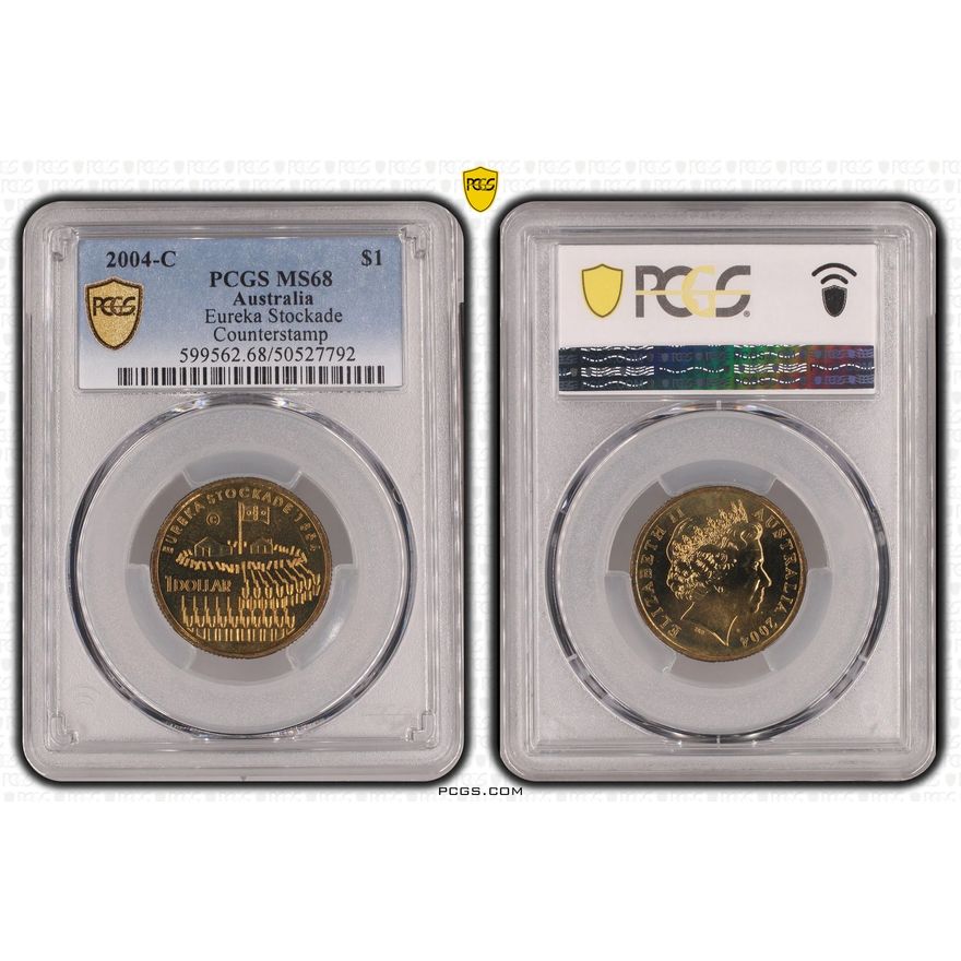 Eureka Stockade, POP 10/0, One Dollar, 2004-C, PCGS MS68
