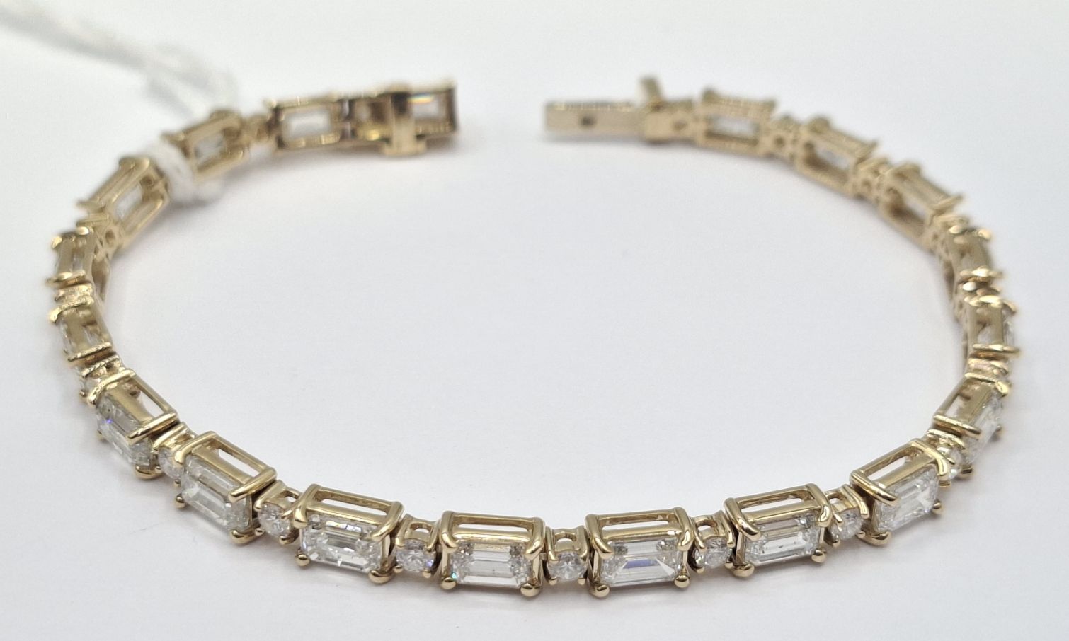 14k Yellow Gold Tennis Bracelet